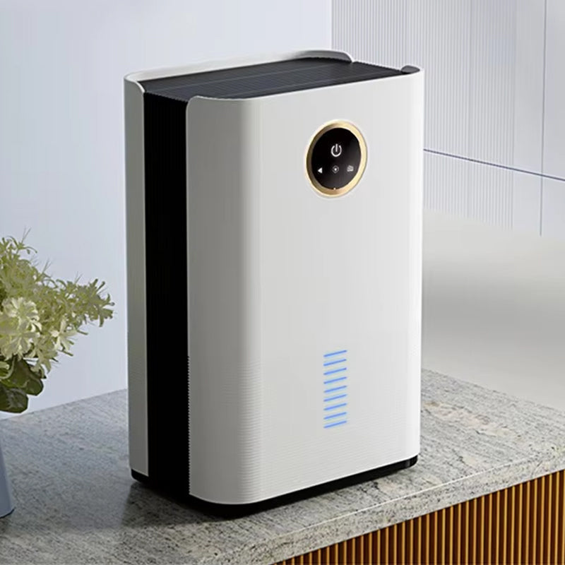 Compact 2L Electric Dehumidifier with Humidity Control for Bedroom and Office
