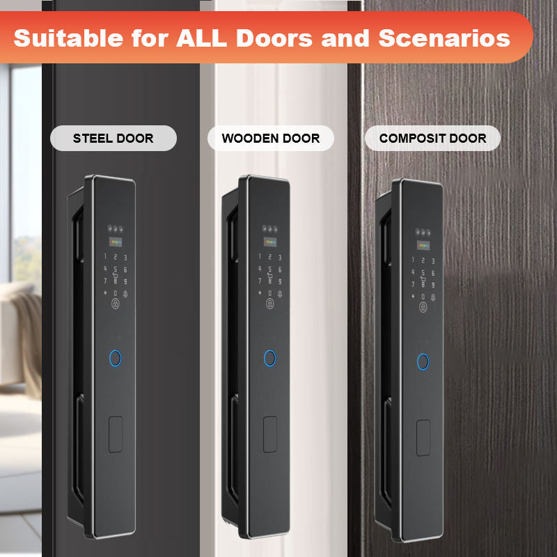 Digital Smart Door Lock with Fingerprint, PIN Keypad and Video Intercom