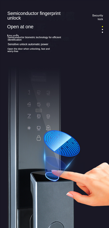 Smart Door Lock with 3D Face Recognition, Fingerprint, Password and App Access