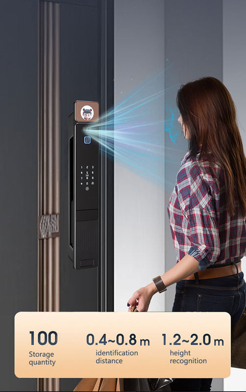 Smart Biometric Door Lock with Face, Palm and Fingerprint Recognition, WiFi App Control