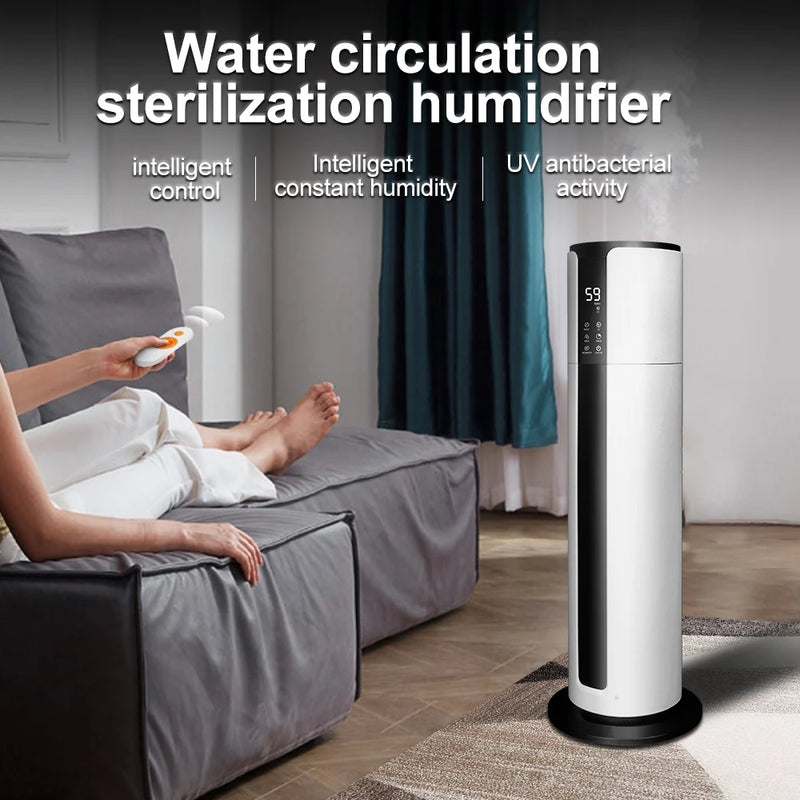 Portable 9L Ultrasonic Humidifier with Fine Mist for Home Office and Hotel Use