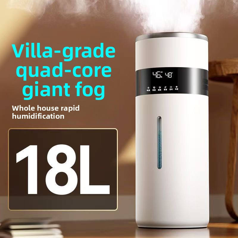 Large Capacity 10L+ Ultrasonic Humidifier with Manual Controls for Home