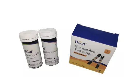 Portable Hemoglobin Test Device with Strips, Lancets & Accessories