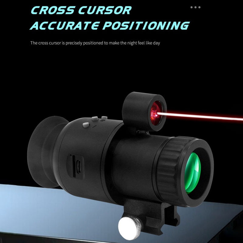 Waterproof 1080P Digital Night Vision Monocular with Infrared Mode and 1–10X Zoom