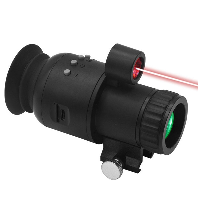 Waterproof 1080P Digital Night Vision Monocular with Infrared Mode and 1–10X Zoom