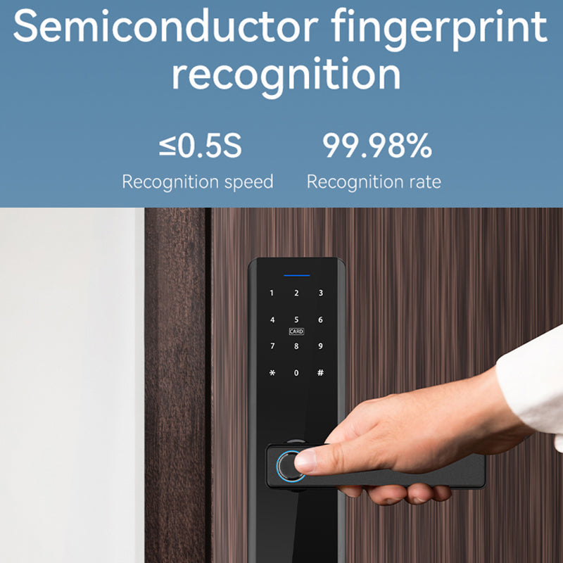 Digital Smart Door Lock with Fingerprint, Password, Card, Key and App Entry