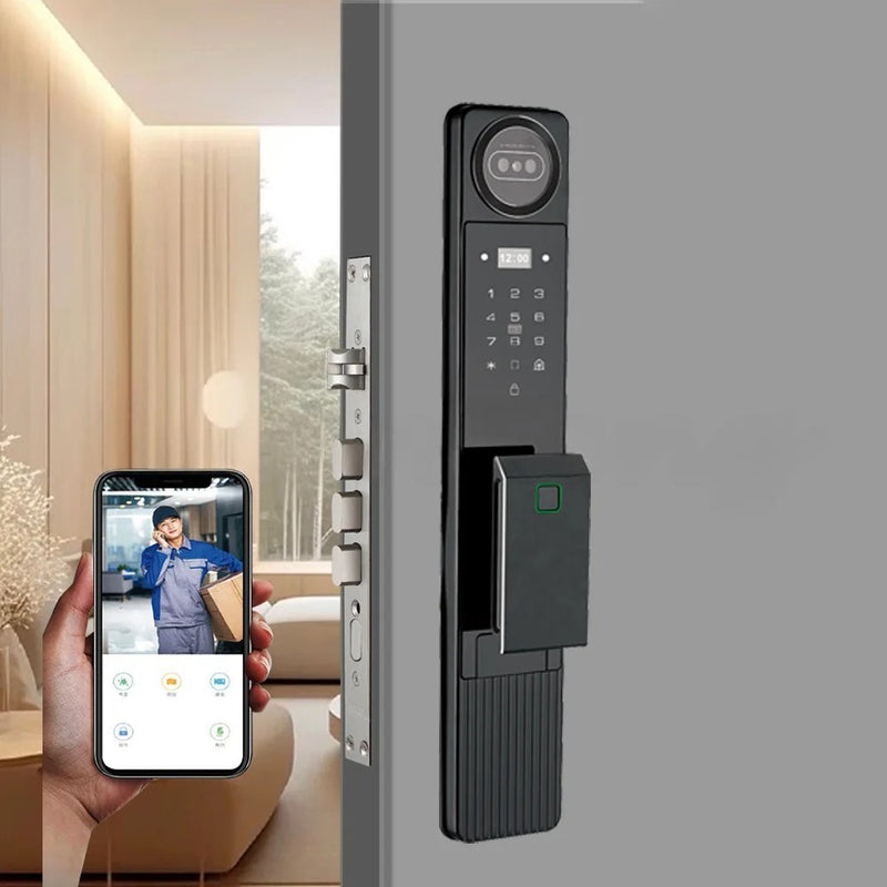 Digital Smart Door Lock for Wood and Metal Doors with Face and Password Access