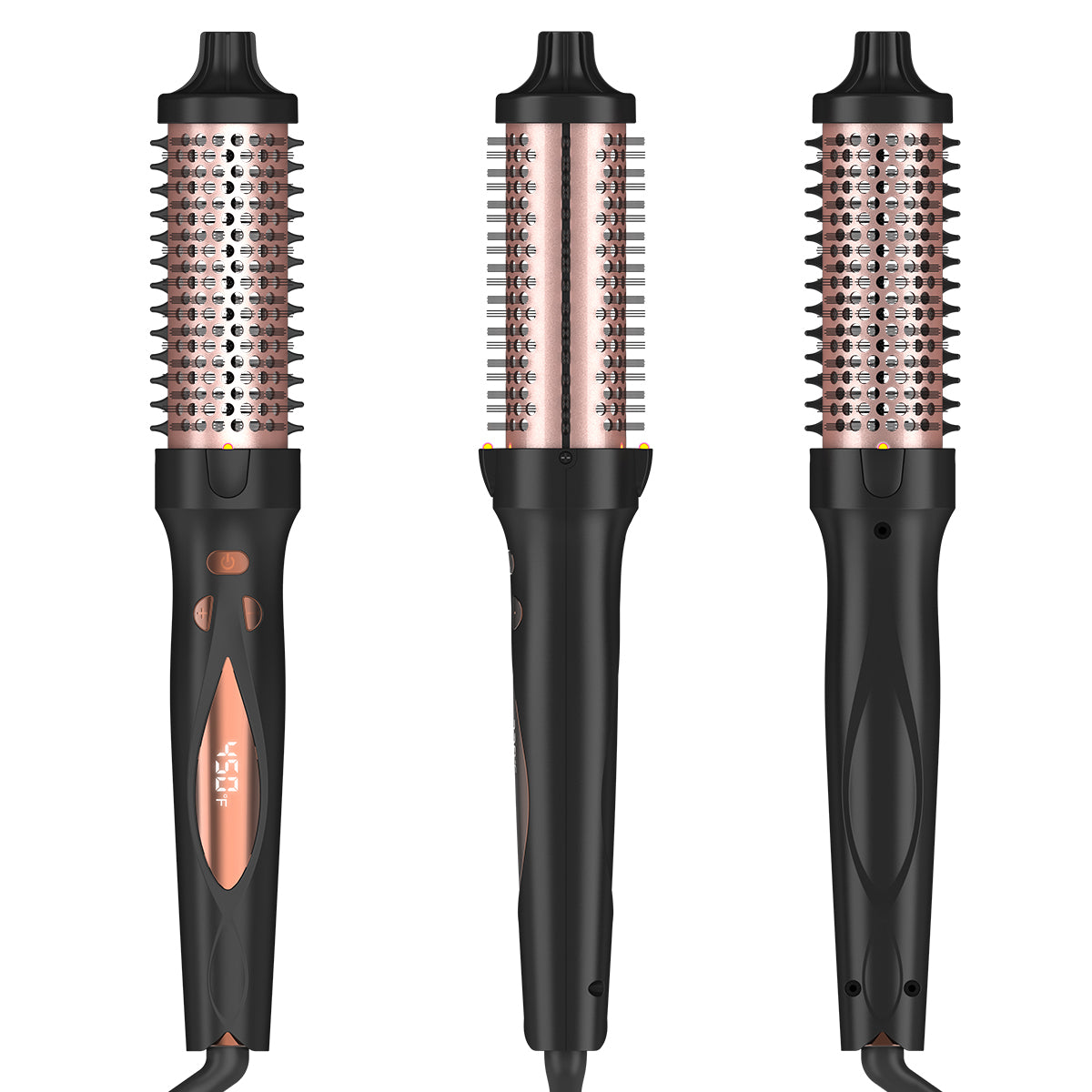 2-in-1 Hot Air Hair Curler and Straightener with Adjustable Temperature