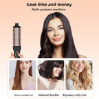2-in-1 Hot Air Hair Curler and Straightener with Adjustable Temperature
