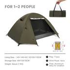 1-2 Person Waterproof Camping Tent with Sun Protection and Easy Setup