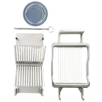 1cm Stainless Steel Wire Cheese Slicer Compact Aluminum Cutter for Soft Cheese & Sausages