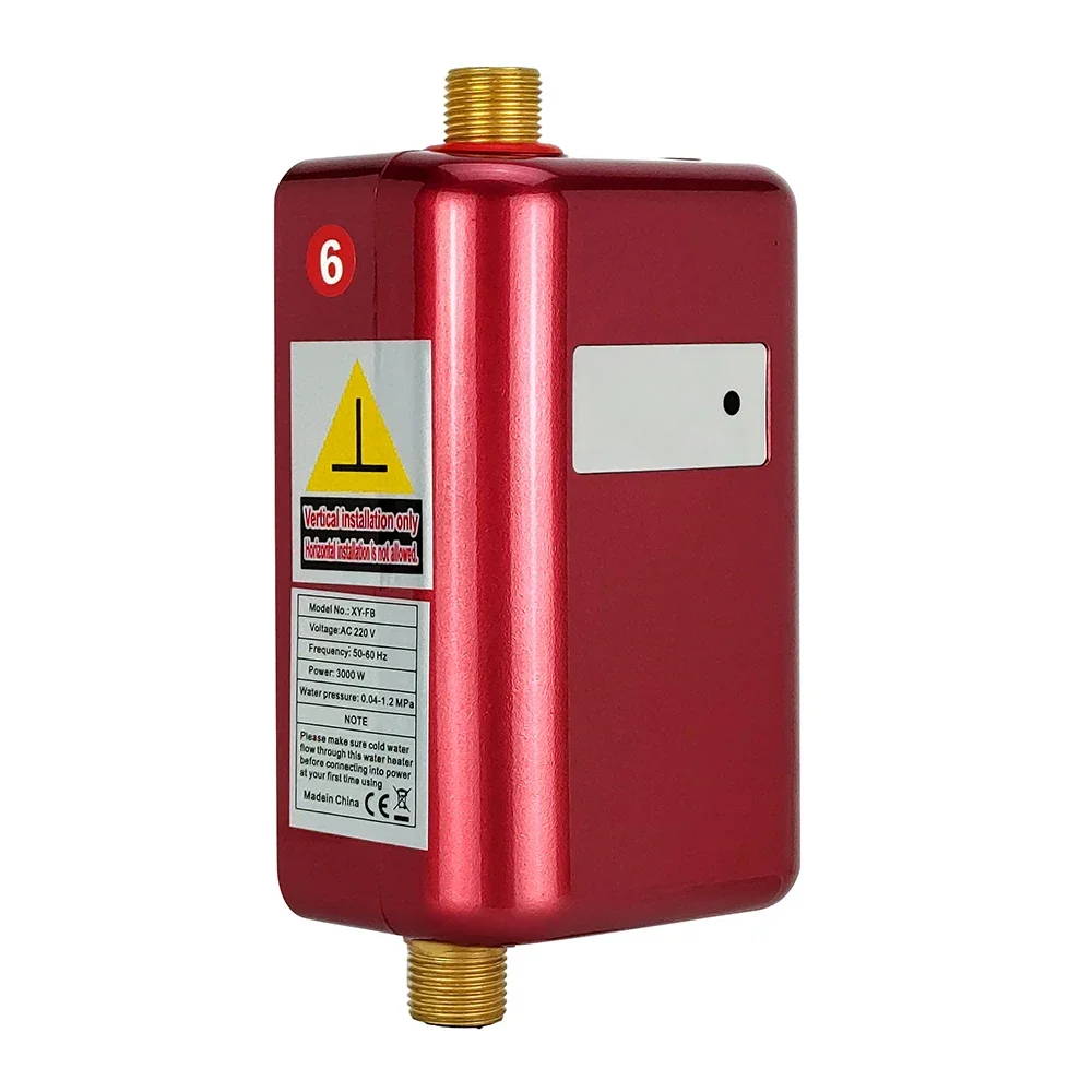 Compact 3800W Tankless Hot Water Unit Instant Heating for Bathroom or Kitchen Use