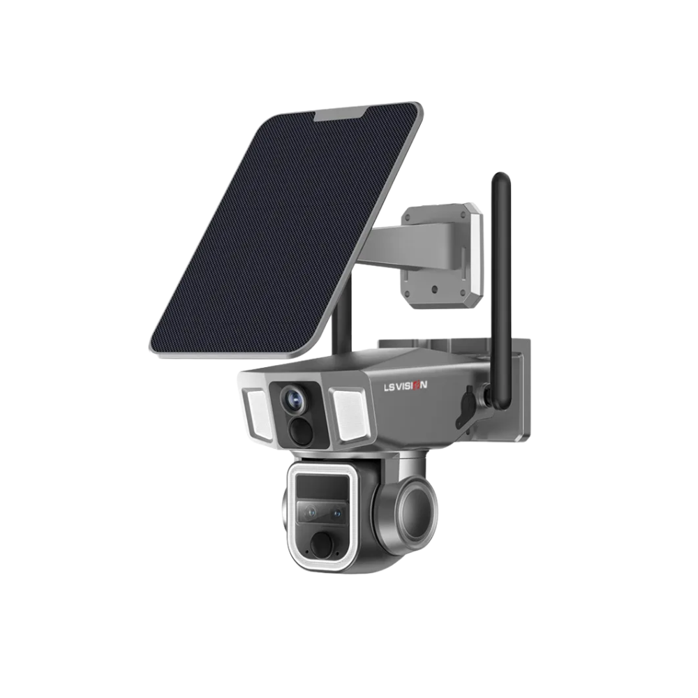 4G/WiFi Outdoor Camera with Dual Screen and Motion Tracking