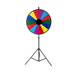 18 Inch Round Dry Erase Prize Wheel with 14 Custom Slots, Tripod Stand & Accessories for Events