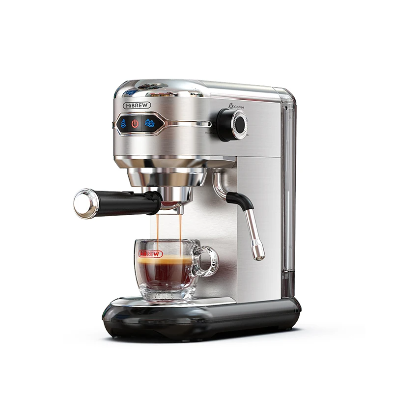 20 Bar Espresso Machine – Slim Stainless Steel Design for Ground Coffee & ESE Pods