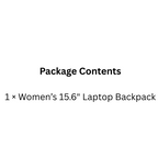 15.6" Travel Laptop Backpack Waterproof, Anti-Theft, Lightweight for Women
