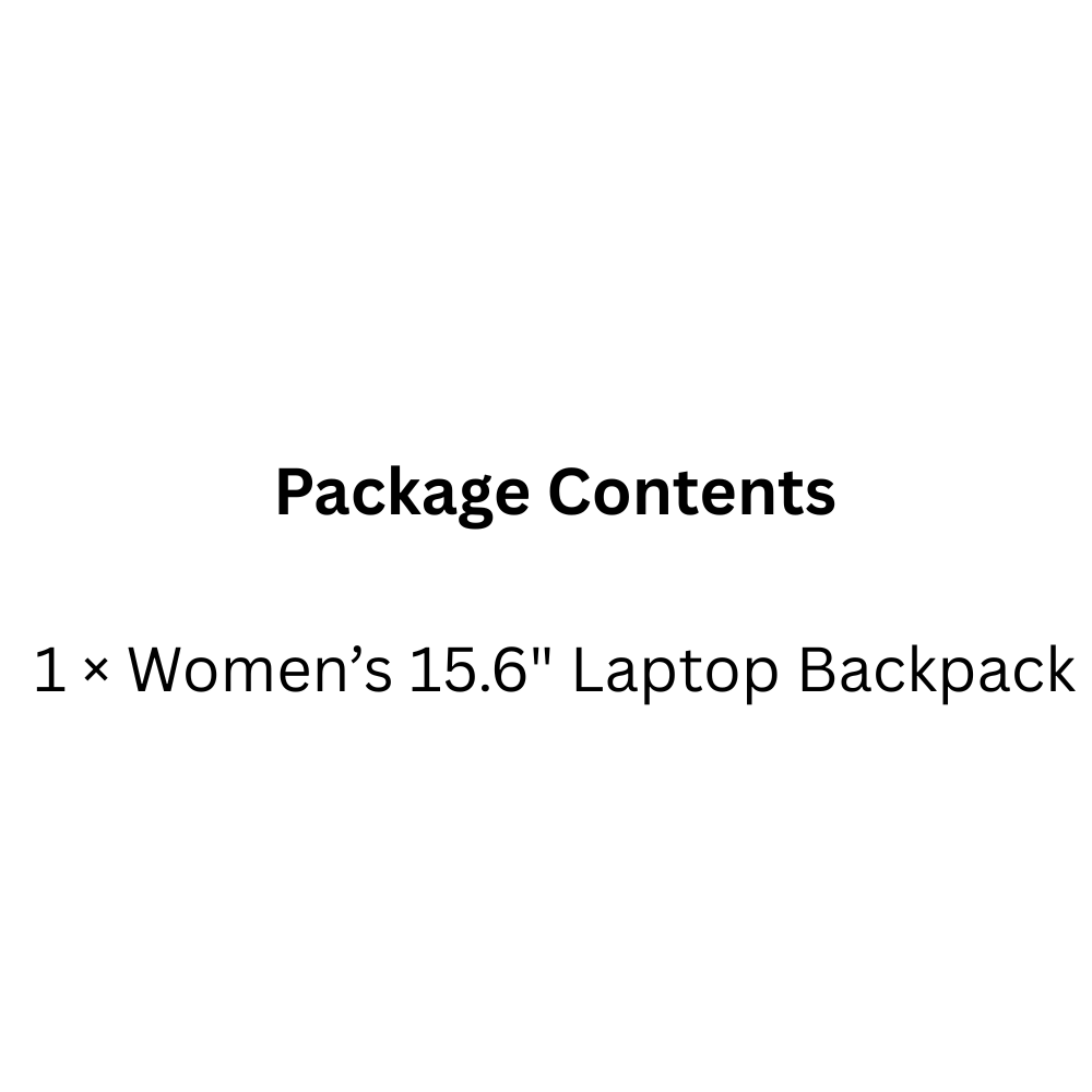 15.6" Travel Laptop Backpack Waterproof, Anti-Theft, Lightweight for Women