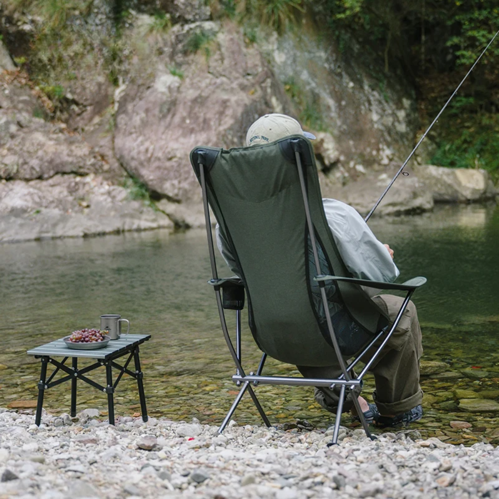 Compact Outdoor Chair with Durable Frame Ideal for Camping, Fishing & Travel
