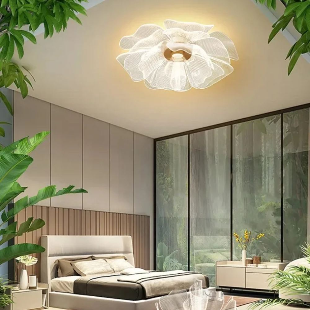 Modern Flower LED Ceiling Lamp for Bedroom or Hallway