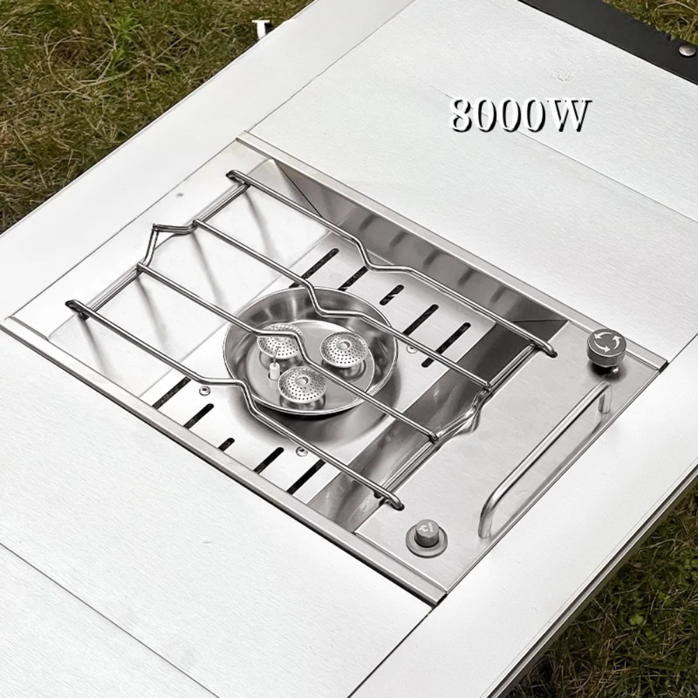 IGT-Compatible Gas Stove with Integrated Ignition for Outdoor Cooking