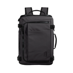 Black Expandable Travel Backpack with Laptop and USB Port