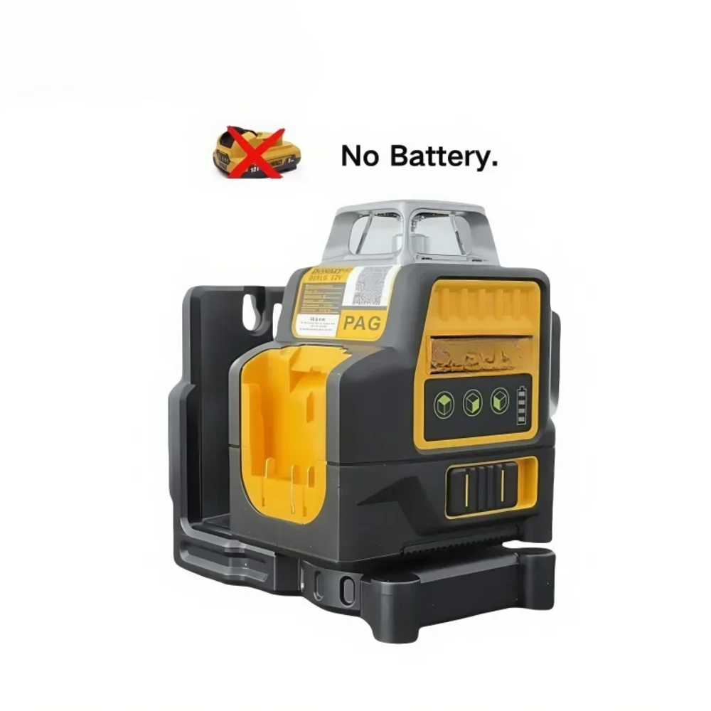 Cordless 12-Line 360° Green Laser Level with Battery, Charger & Hard Case