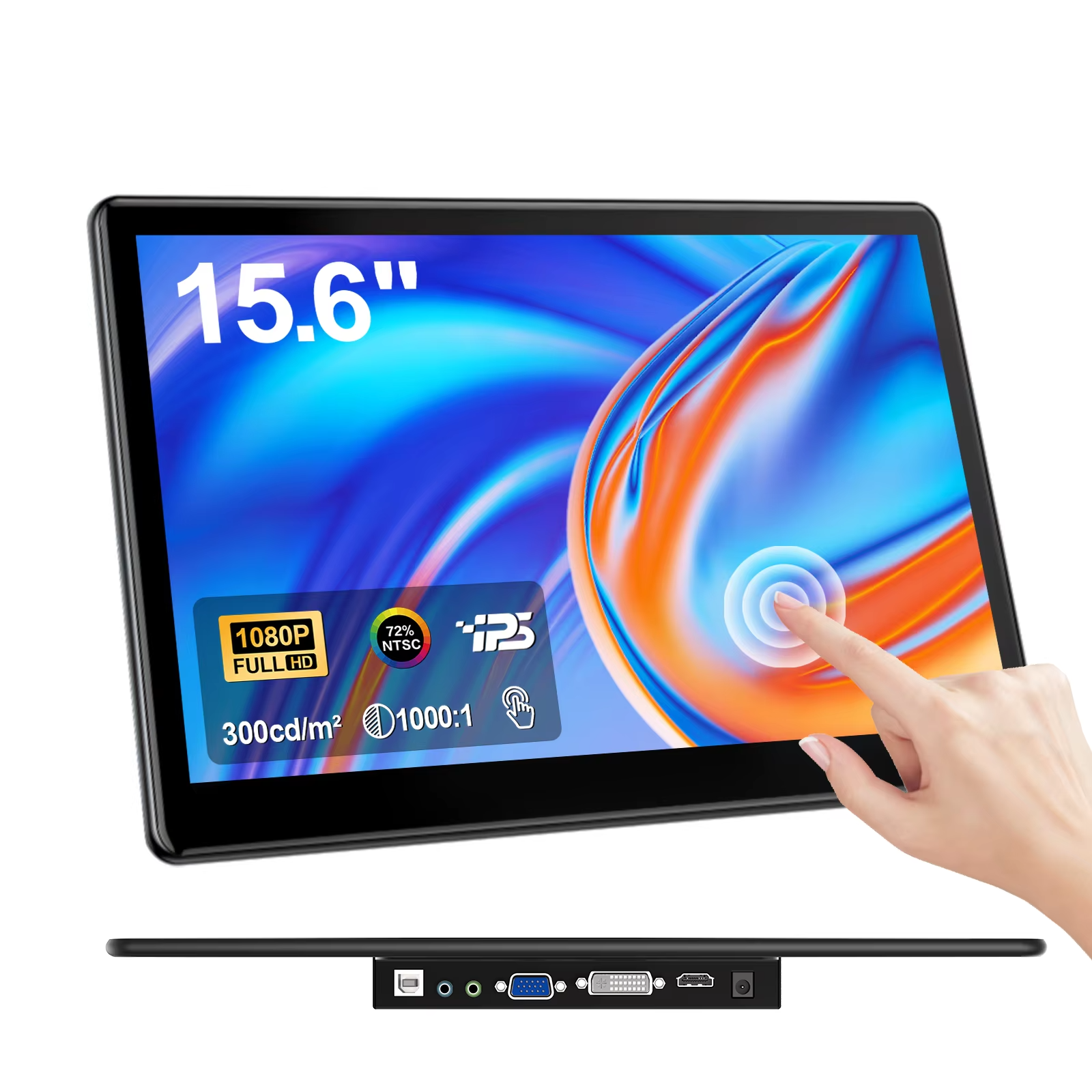 15.6" Full HD Touchscreen Monitor with HDMI & USB