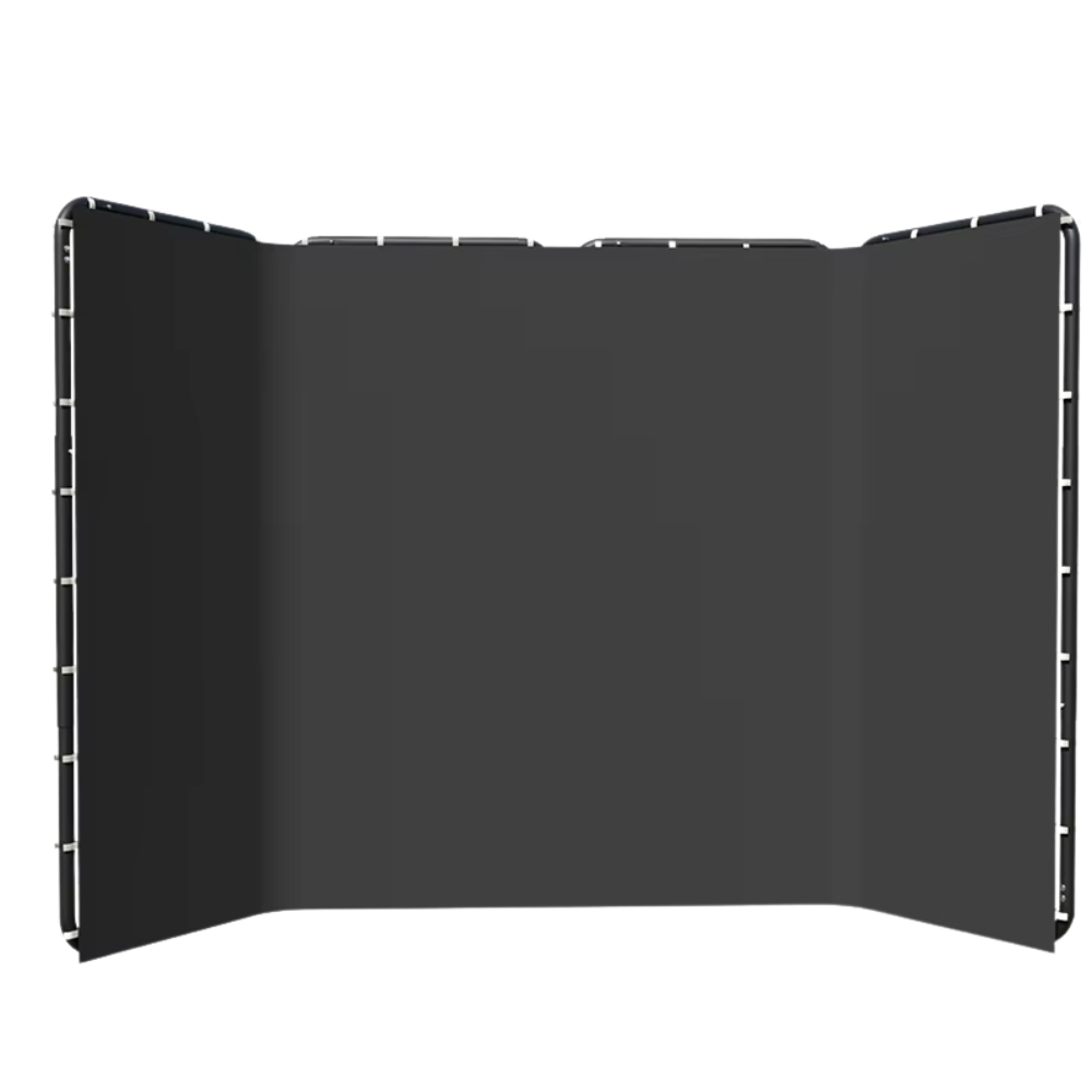 2.4x4m Collapsible Black Chroma Key Backdrop