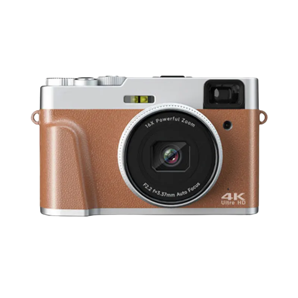Rechargeable 4K Travel Camera with Autofocus and 32GB Card