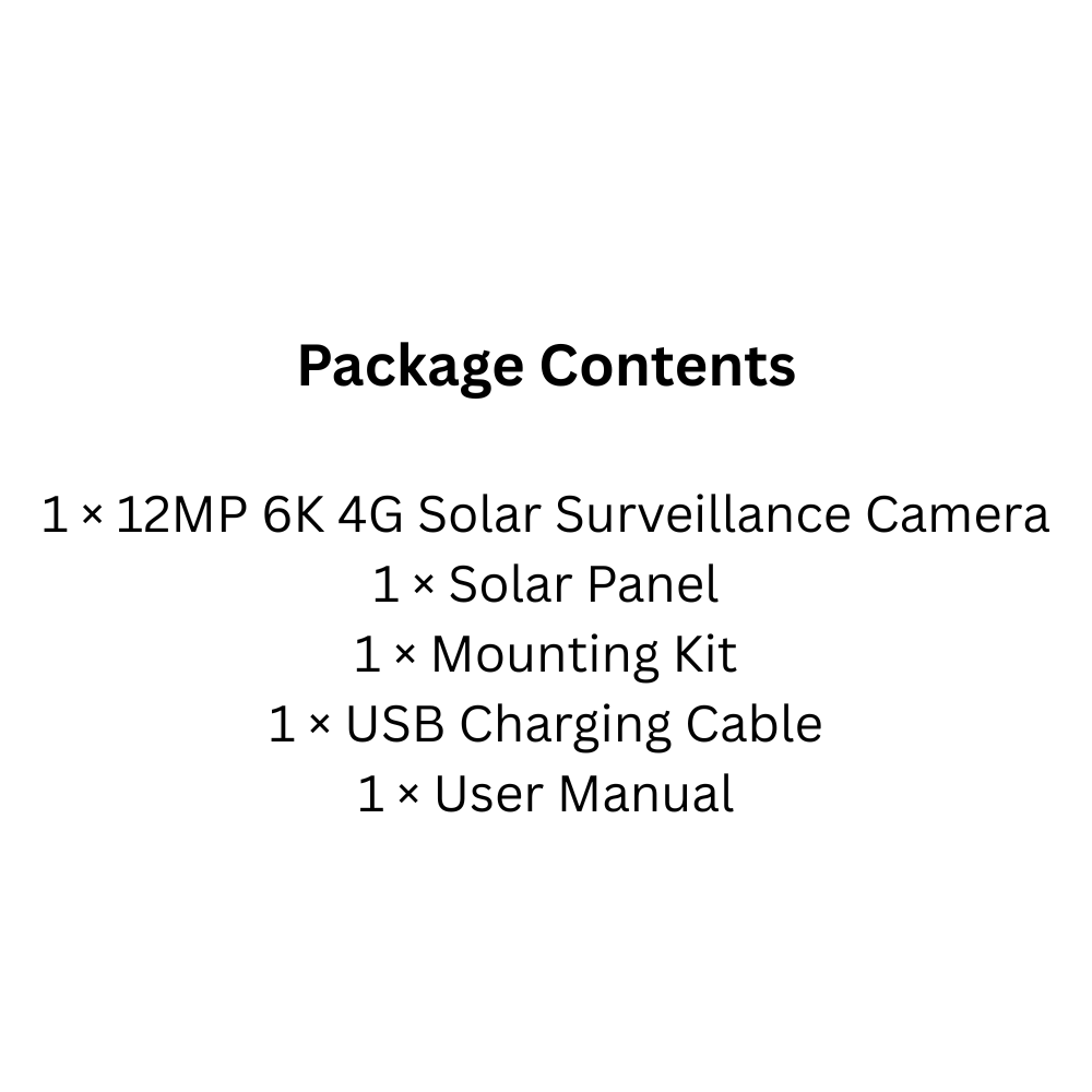 12MP 6K 4G Solar Security Camera with Triple Lens, Pan Tilt, and Night Vision