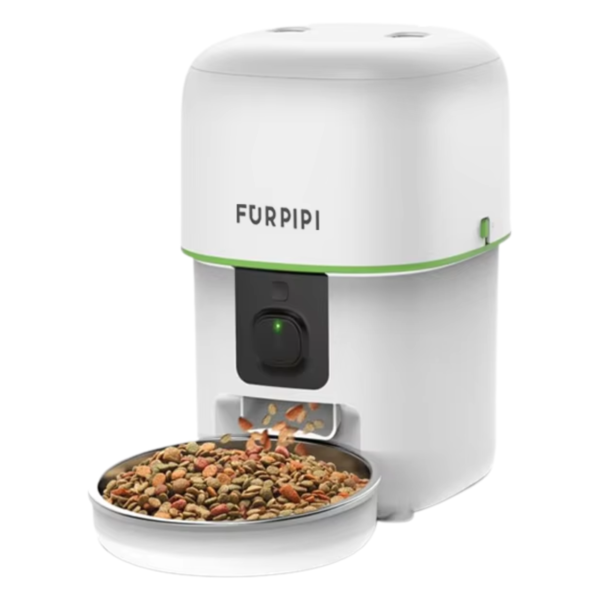 2L White Smart Pet Feeder with 1080P Camera and WiFi