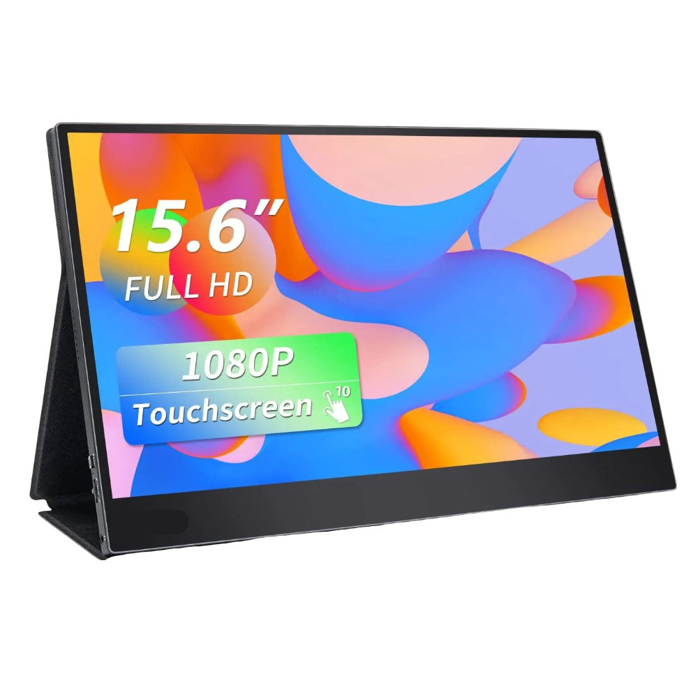 15.6" Portable 1080p Touchscreen Monitor with Built-in Speakers