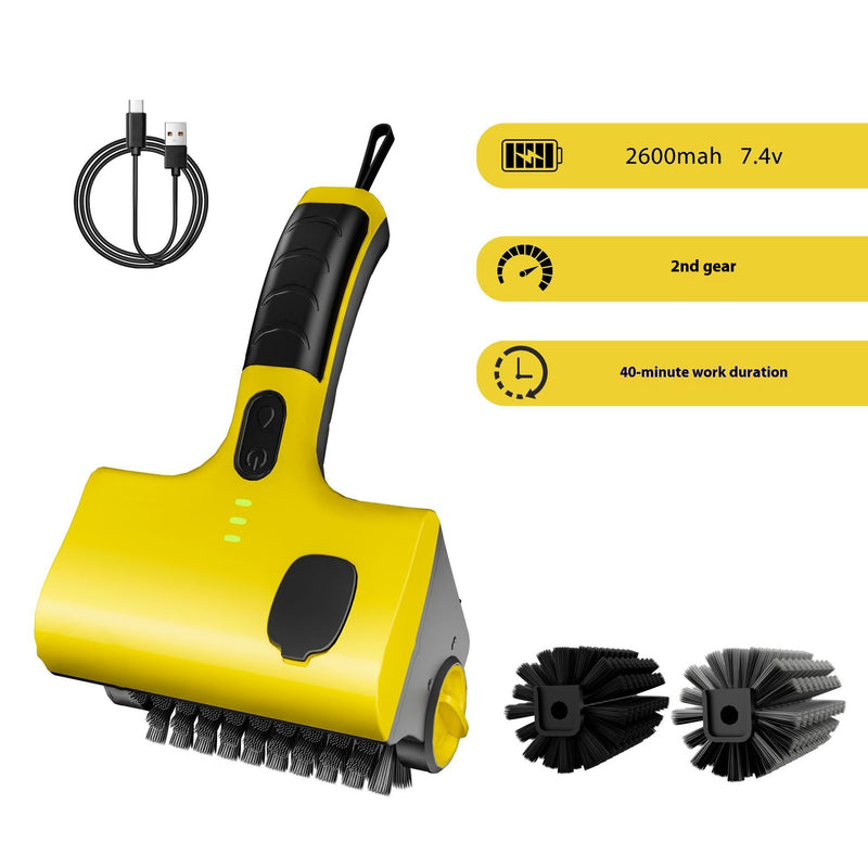 Cordless Electric Cleaning Scrubber with Rechargeable Battery and Brush Attachments
