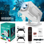 Mini Home Theater Projector with Auto Keystone 180 Lumens Brightness & Smart Features White
