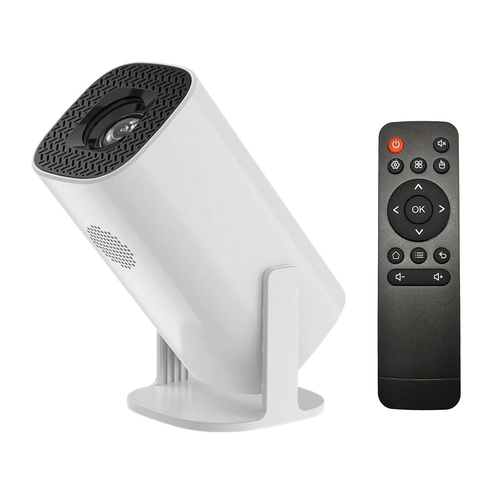 Compact Home Theater Projector 240 Lumens 720P Dual-Band WiFi Bluetooth 5.0 White