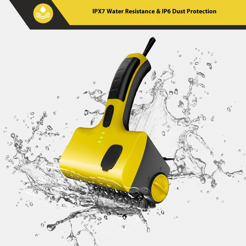 Cordless Electric Cleaning Scrubber with Rechargeable Battery and Brush Attachments