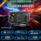 Compact Home Theater Projector 300 ANSI Bluetooth 5.0 & Streaming Apps Black