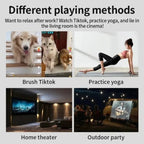 Mini Home Theater Projector with Auto Keystone, Bluetooth & 120 ANSI Brightness