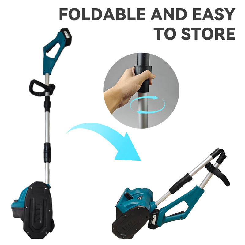 20V Cordless Electric Snow Thrower with 2Ah Battery and Quick Charging