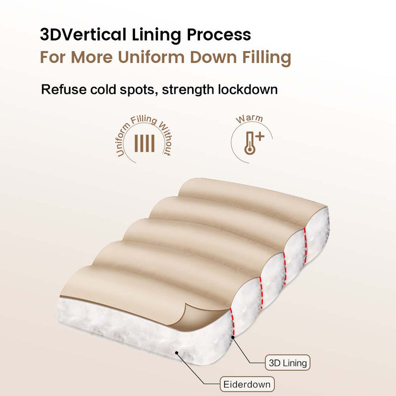 Lightweight Duck Down Camping Bag 5 to 15C Envelope Design for Hiking and Travel
