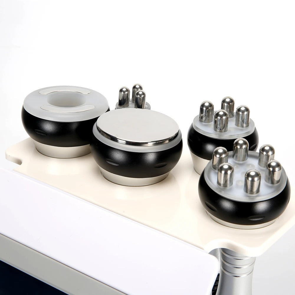 Portable Cavitation Machine with Vacuum RF & Multipolar Radio Frequency for Spa & Home Use White