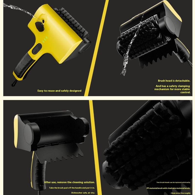 Cordless Electric Cleaning Scrubber with Rechargeable Battery and Brush Attachments