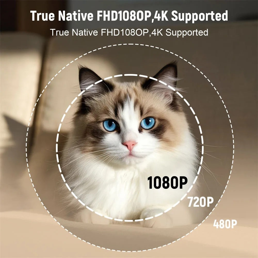 Smart WiFi Bluetooth Projector with Electronic Focus 1080p Resolution & 320 ANSI Lumens White